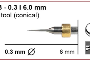 T33/T43/T53 milling tool - 0.3mm | 6mm Shank