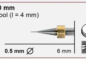 T19 milling tool - 0.5mm | 6mm Shank (Universal)
