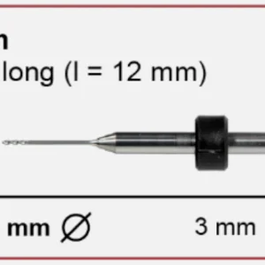 T32 milling tool - 0.6mm | 3mm Shank (Long)