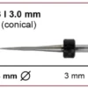 T33/T43/T53 milling tool - 0.3mm | 3mm Shank