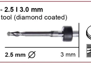 T13/T40/T50 milling tool - 2.5mm | 3mm shank (Diamond Coated)