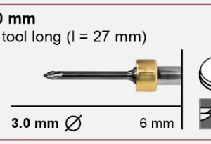 T34 - 3.0 | 6mm Shank - radius milling tool (Long)