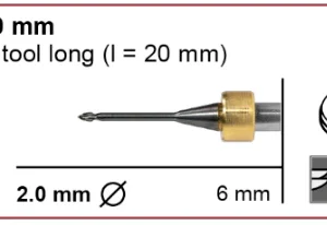 T35 - 2.0 | 6mm Shank - radius milling tool (Long)
