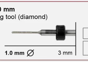 T22 Grinding tool - 1.0mm | 3mm Shank (Diamond coated)