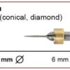 T23 Grinding tool - 0.6mm | 6mm Shank (Diamond Coated)