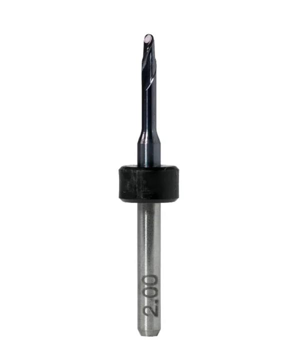 T2/T7 Milling tool - 2.0mm | 3mm Shaft (Ti, CoCr) - Image 2