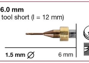 T3/T8 Milling tool - 1.5mm | 6.0mm (Ti, CoCr)