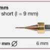 T4/T9 Milling tool - 1.0mm | 6mm Shank (Ti, CoCr)