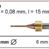 T64 Milling tool - 1.5mm | 6mm Shank (Ti, CoCr)