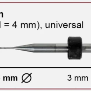 T19 milling tool - 0.5mm | 3mm Shank (Universal)